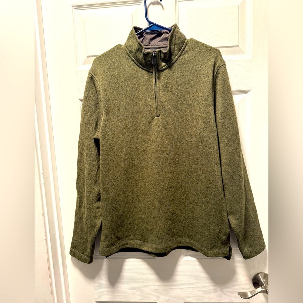 Wrangler Authentics 1/4 Zip Fleece Sweater Pullover Mens Size Small